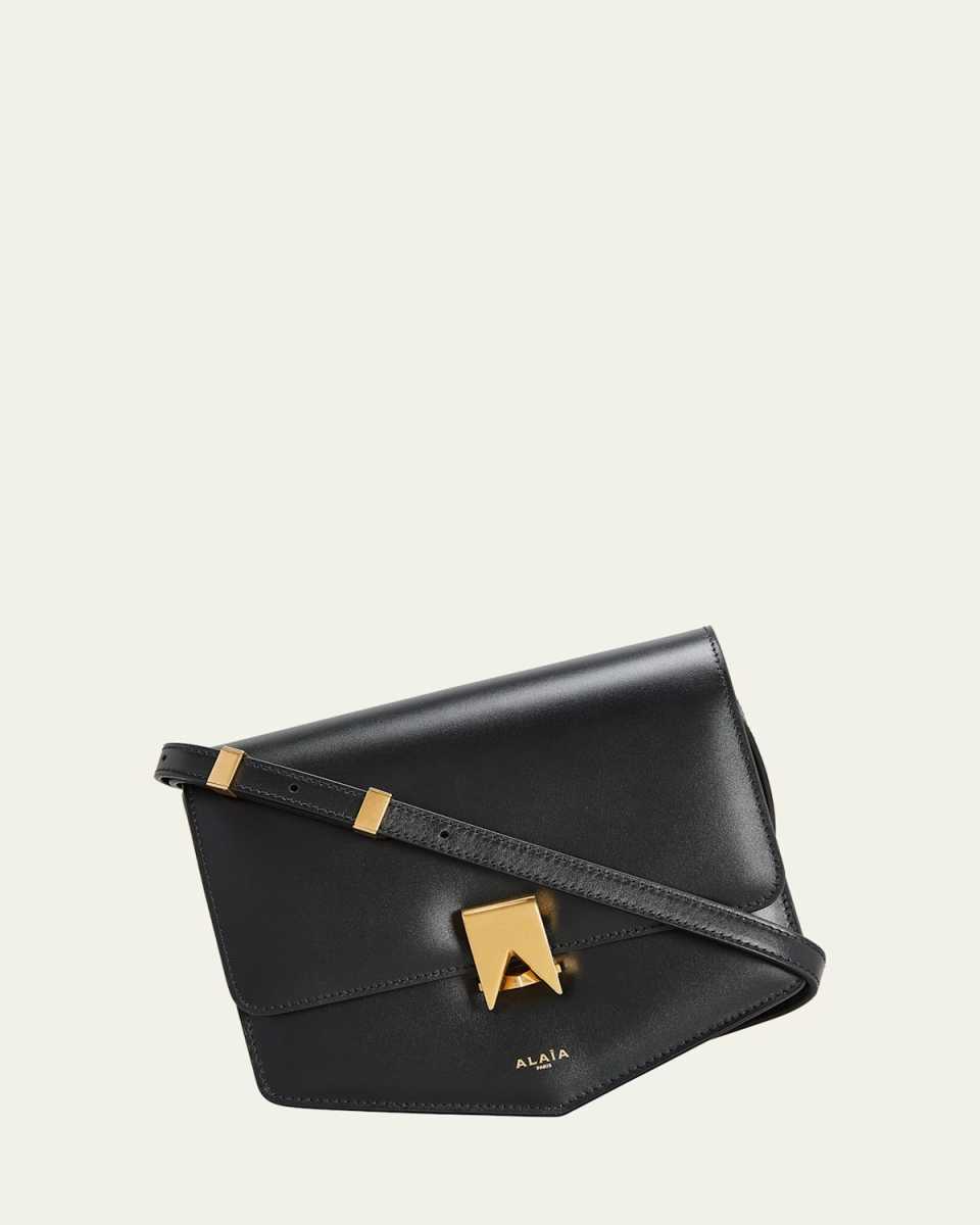 Le Papa Flap Leather Crossbody Bag